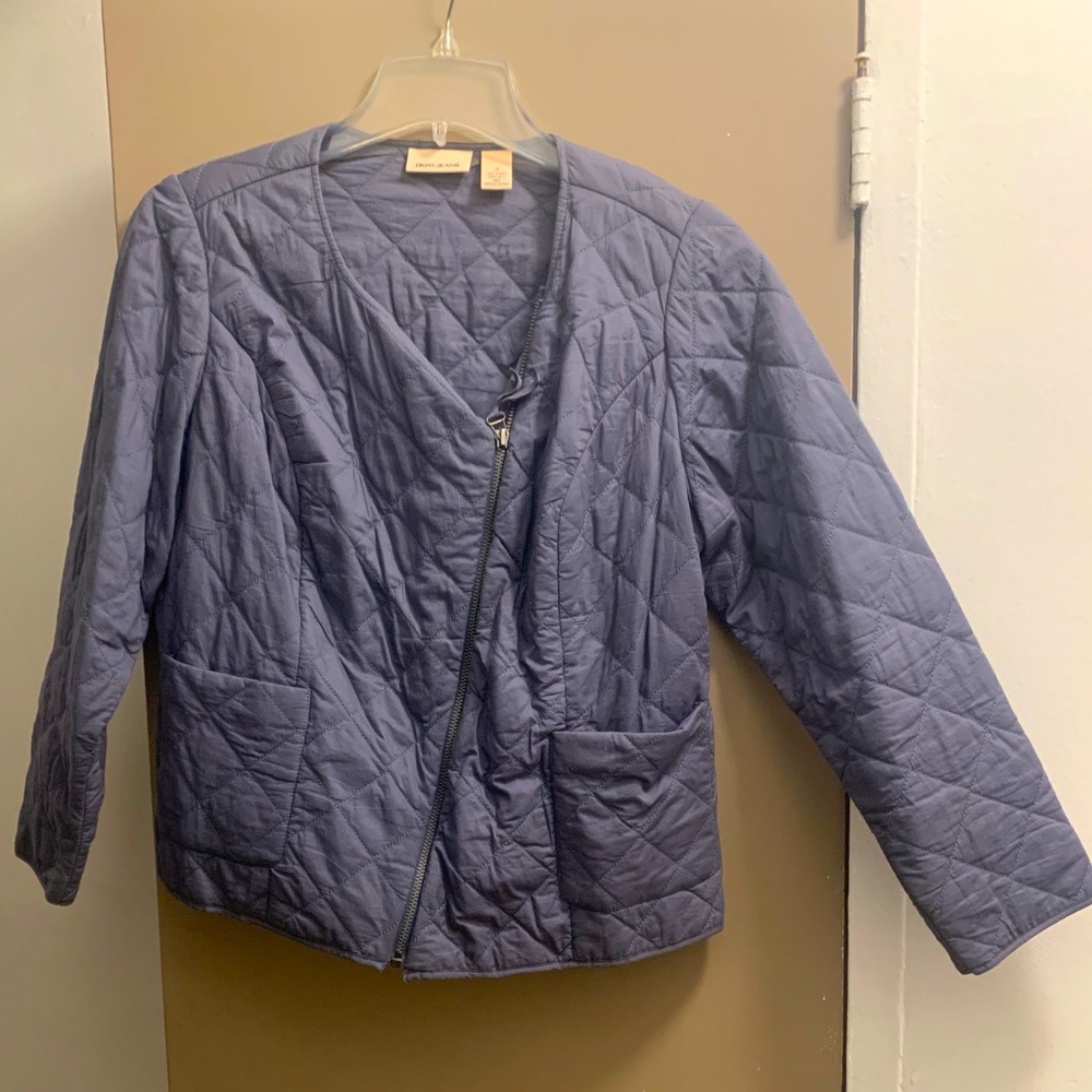 DKNY asymmetrical zipper jacket